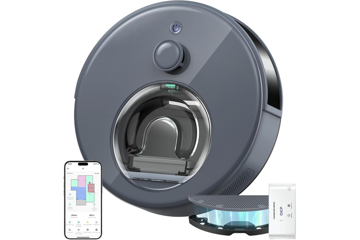 Risparmia tempo e fatica: oggi il robot aspirapolvere OKP L7 è tuo con super offerta!